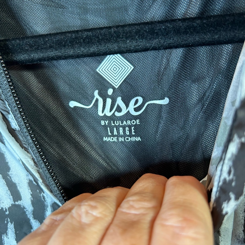 NWT LuLaRoe Determined lightweight full zip jacket with high-low hem & mesh back - Picture 4 of 8